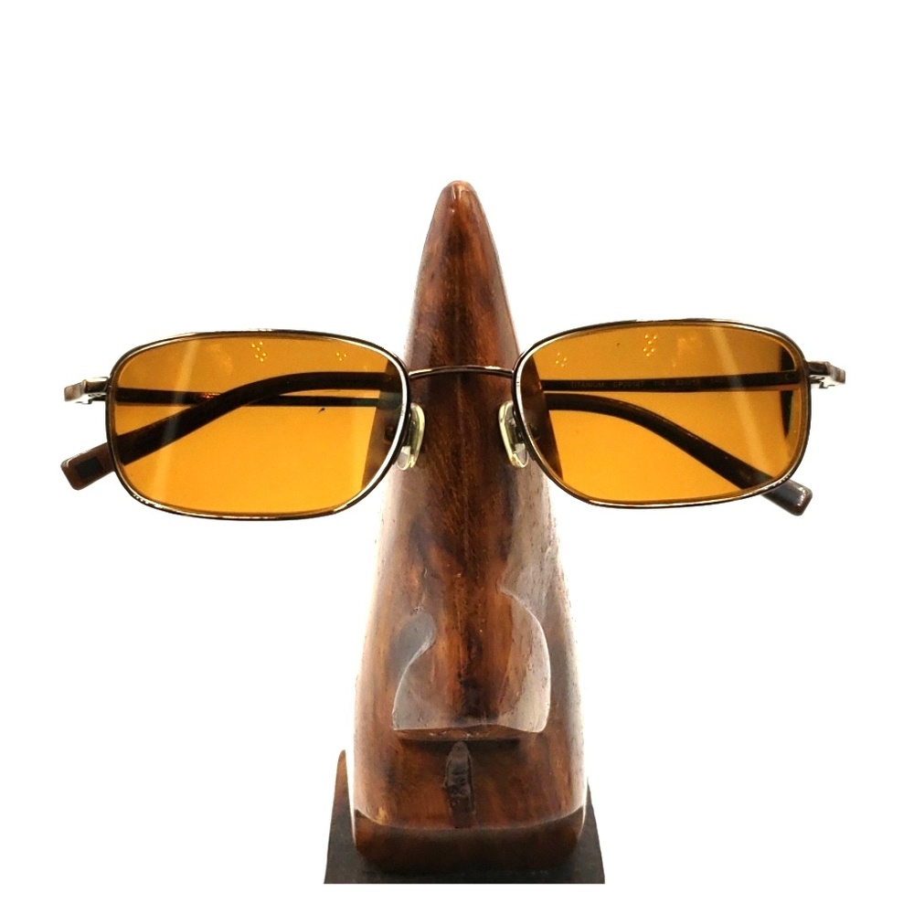 Vintage Chaps Titanium Bronze Metal Sunglasses